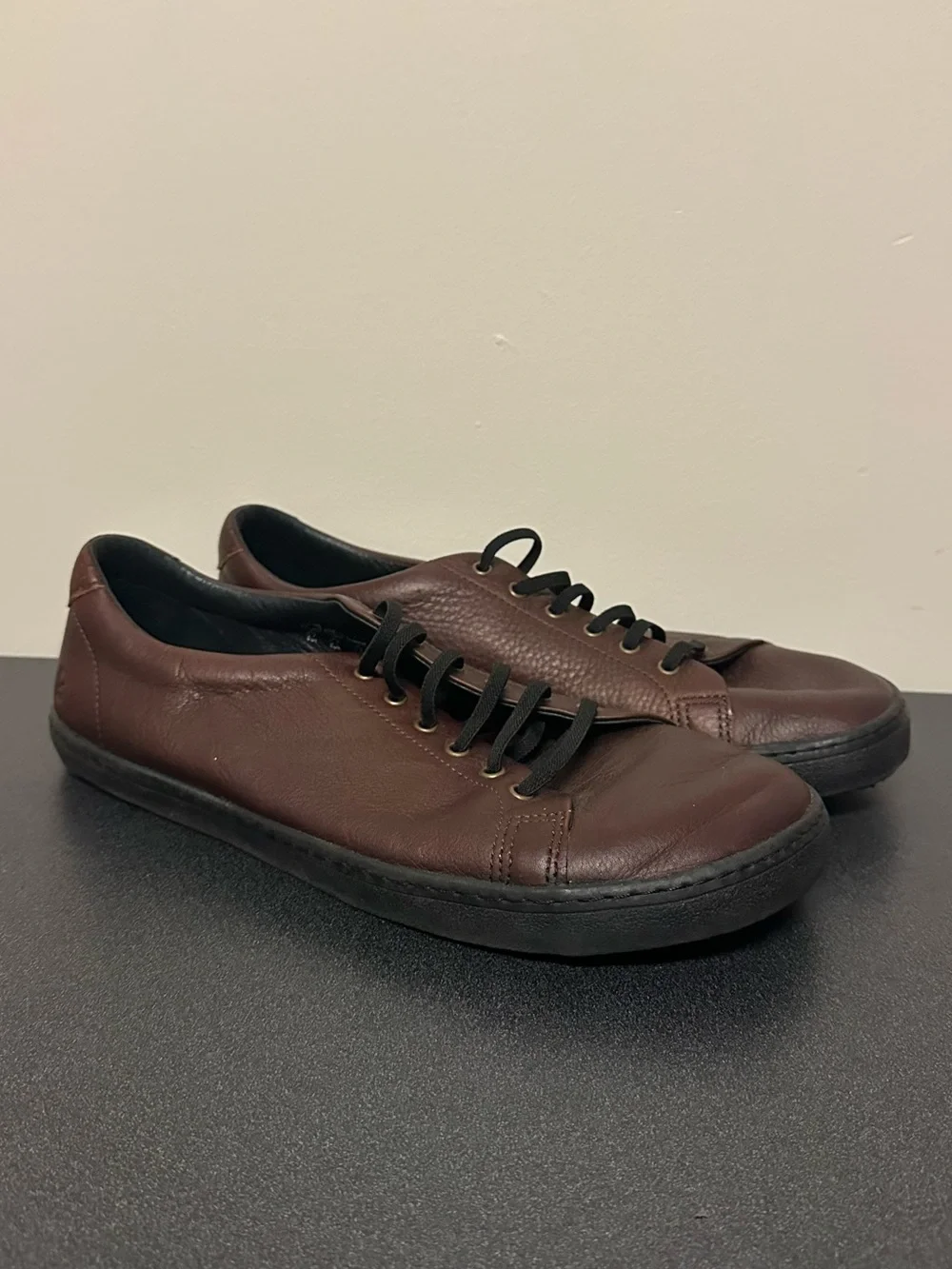 Birchbury Bramford Brown Leather Men's  Sneakers Size 12 Minimalist Shoes